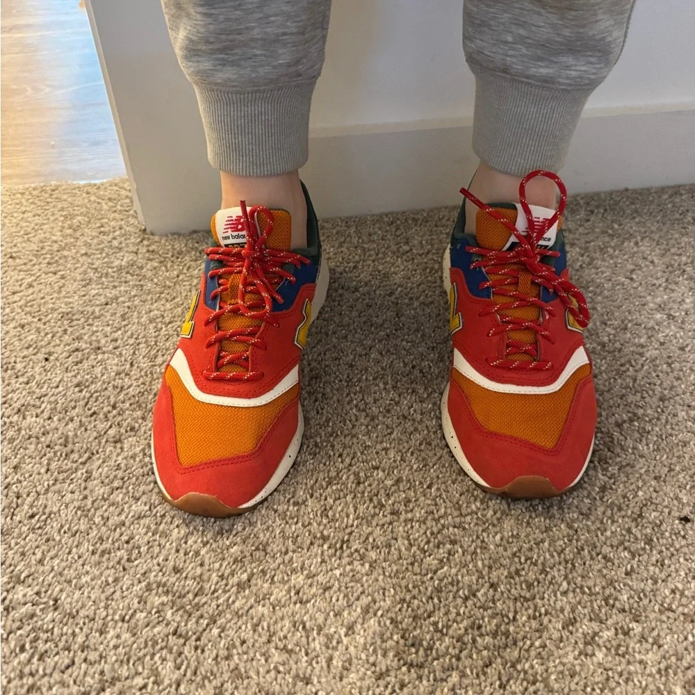 New Balance 997H Sneakers - Red, Orange, Green and Blue - Picture 8 of 11